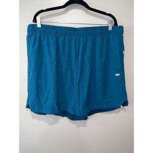 DSG Men's Athletic Fit 5" Stride Shorts‎ 5" Inseam Built-In Brief 2XL Teal